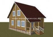 Строительство деревянных домов - Дом из бруса МАРИНА
